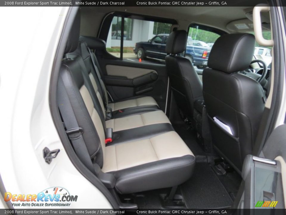 2008 Ford Explorer Sport Trac Limited White Suede / Dark Charcoal Photo #15