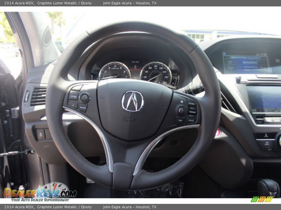 2014 Acura MDX Graphite Luster Metallic / Ebony Photo #22