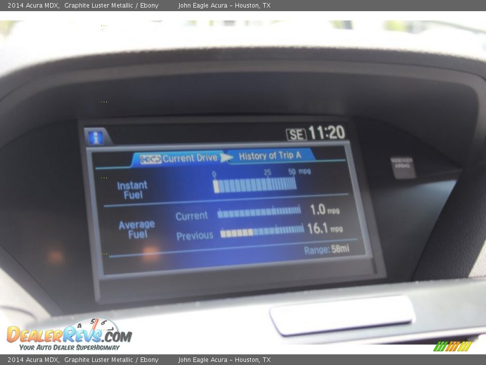 2014 Acura MDX Graphite Luster Metallic / Ebony Photo #23