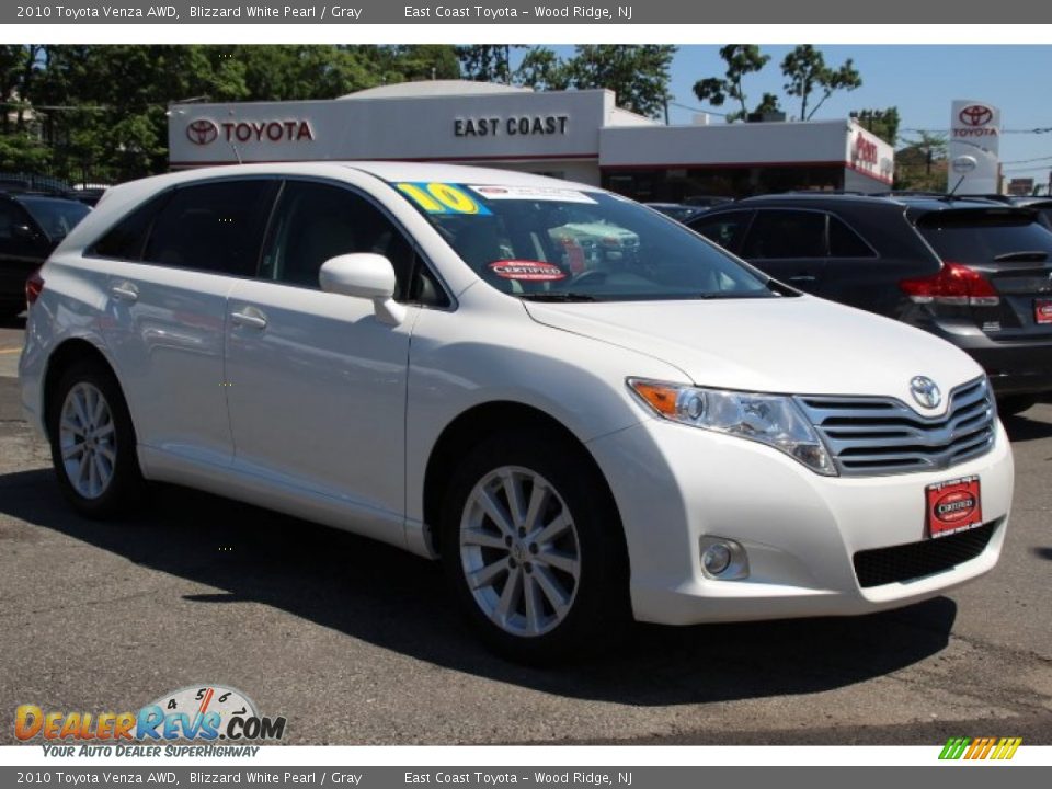 2010 Toyota Venza AWD Blizzard White Pearl / Gray Photo #1