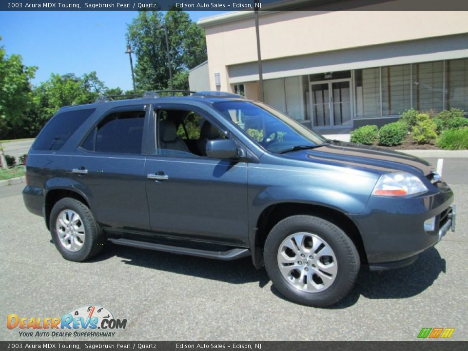 2003 Acura MDX Touring Sagebrush Pearl / Quartz Photo #10