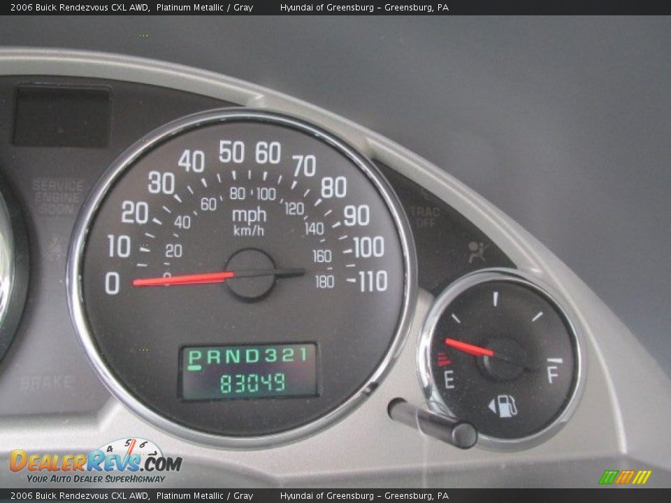 2006 Buick Rendezvous CXL AWD Platinum Metallic / Gray Photo #25