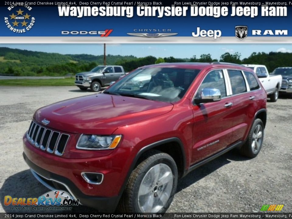 2014 Jeep Grand Cherokee Limited 4x4 Deep Cherry Red Crystal Pearl / Morocco Black Photo #1