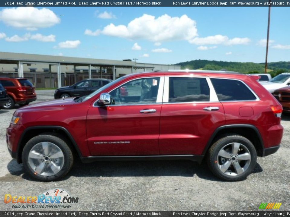 2014 Jeep Grand Cherokee Limited 4x4 Deep Cherry Red Crystal Pearl / Morocco Black Photo #2