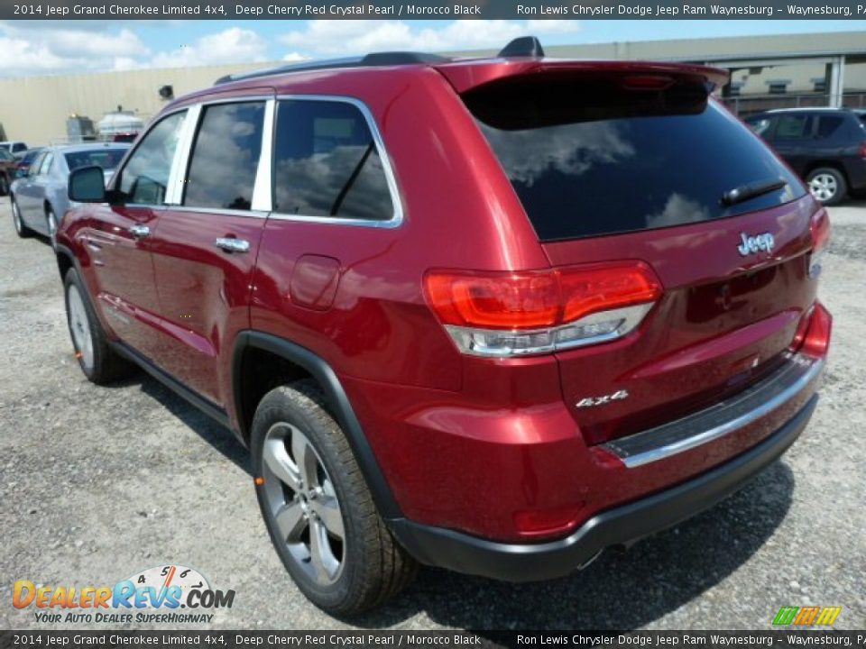 2014 Jeep Grand Cherokee Limited 4x4 Deep Cherry Red Crystal Pearl / Morocco Black Photo #3
