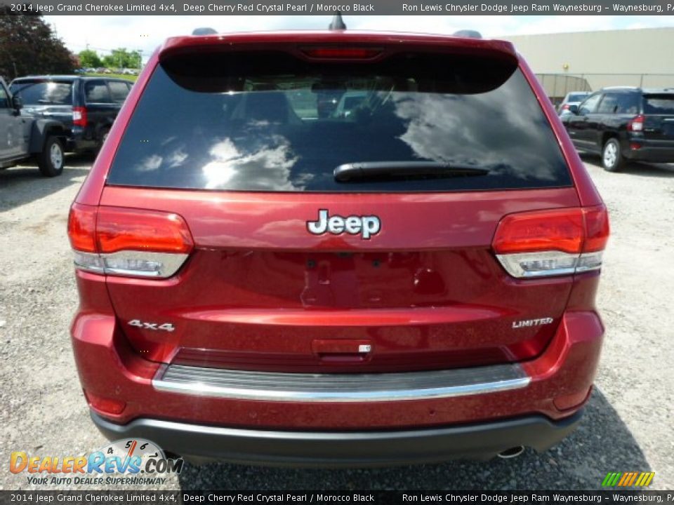 2014 Jeep Grand Cherokee Limited 4x4 Deep Cherry Red Crystal Pearl / Morocco Black Photo #4
