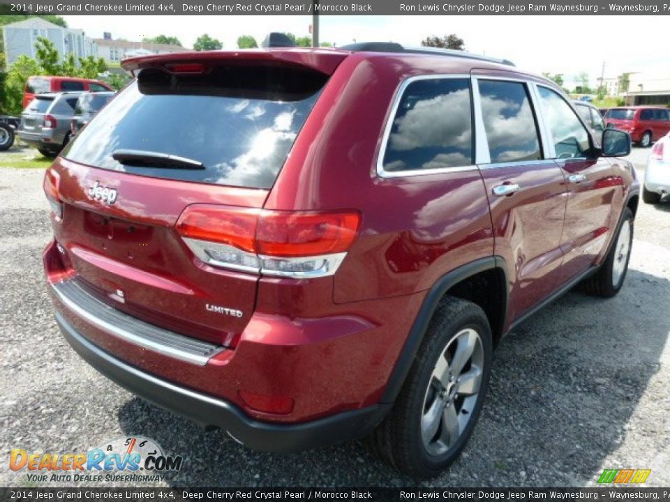 2014 Jeep Grand Cherokee Limited 4x4 Deep Cherry Red Crystal Pearl / Morocco Black Photo #5