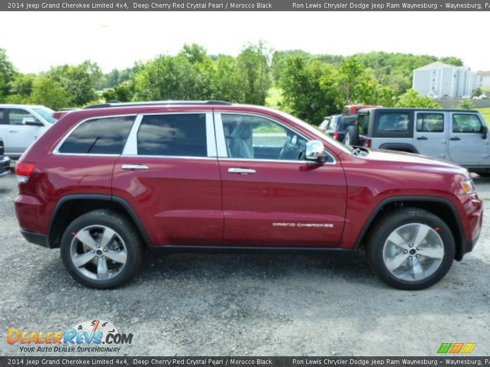 2014 Jeep Grand Cherokee Limited 4x4 Deep Cherry Red Crystal Pearl / Morocco Black Photo #6