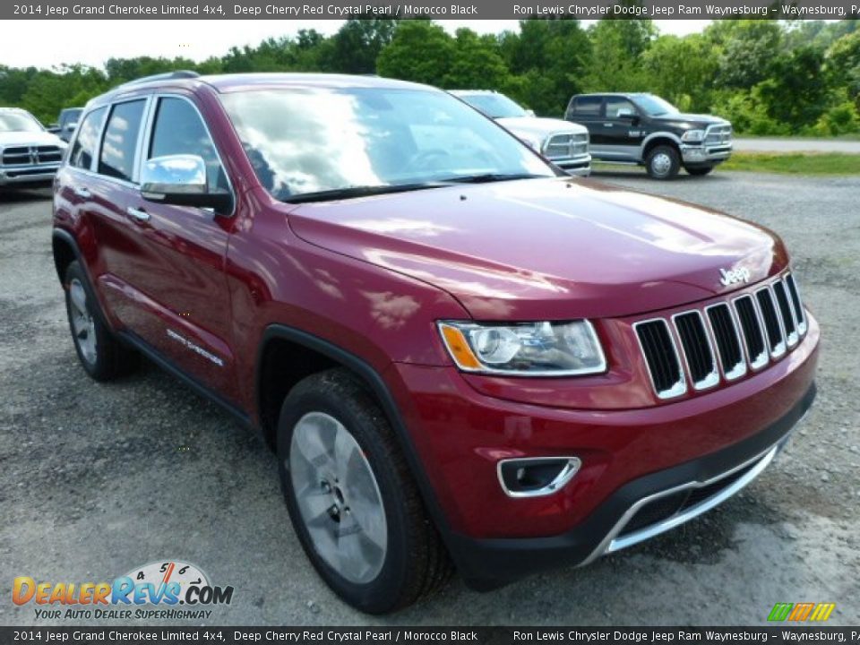 2014 Jeep Grand Cherokee Limited 4x4 Deep Cherry Red Crystal Pearl / Morocco Black Photo #7