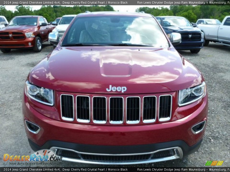 2014 Jeep Grand Cherokee Limited 4x4 Deep Cherry Red Crystal Pearl / Morocco Black Photo #8