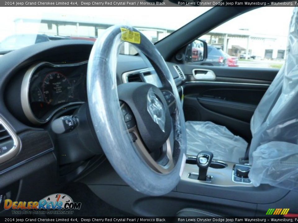 2014 Jeep Grand Cherokee Limited 4x4 Deep Cherry Red Crystal Pearl / Morocco Black Photo #17