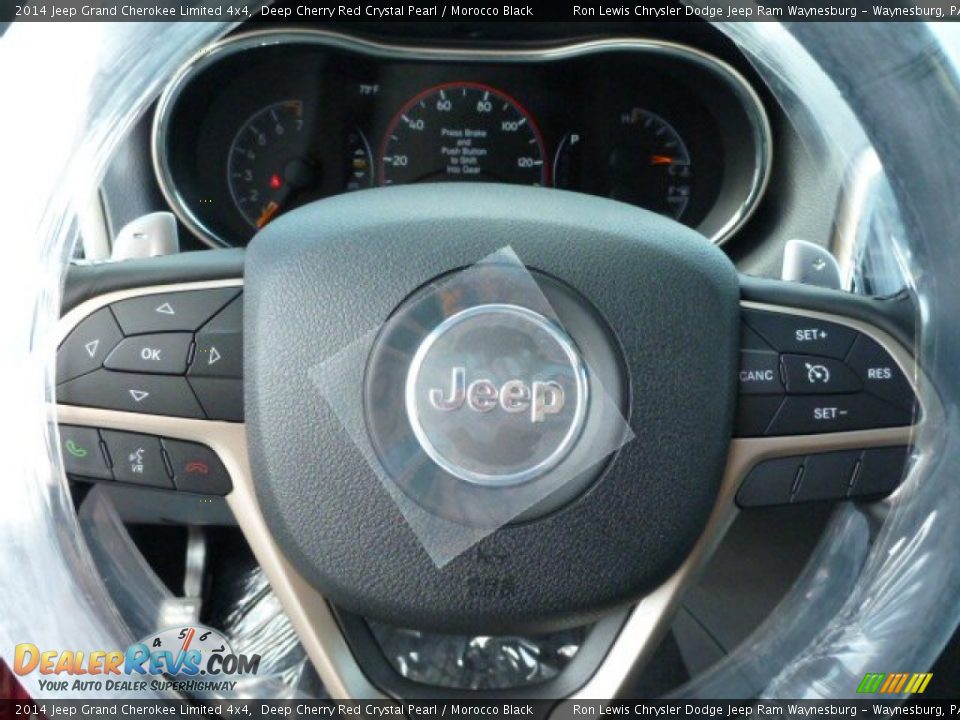 2014 Jeep Grand Cherokee Limited 4x4 Deep Cherry Red Crystal Pearl / Morocco Black Photo #18