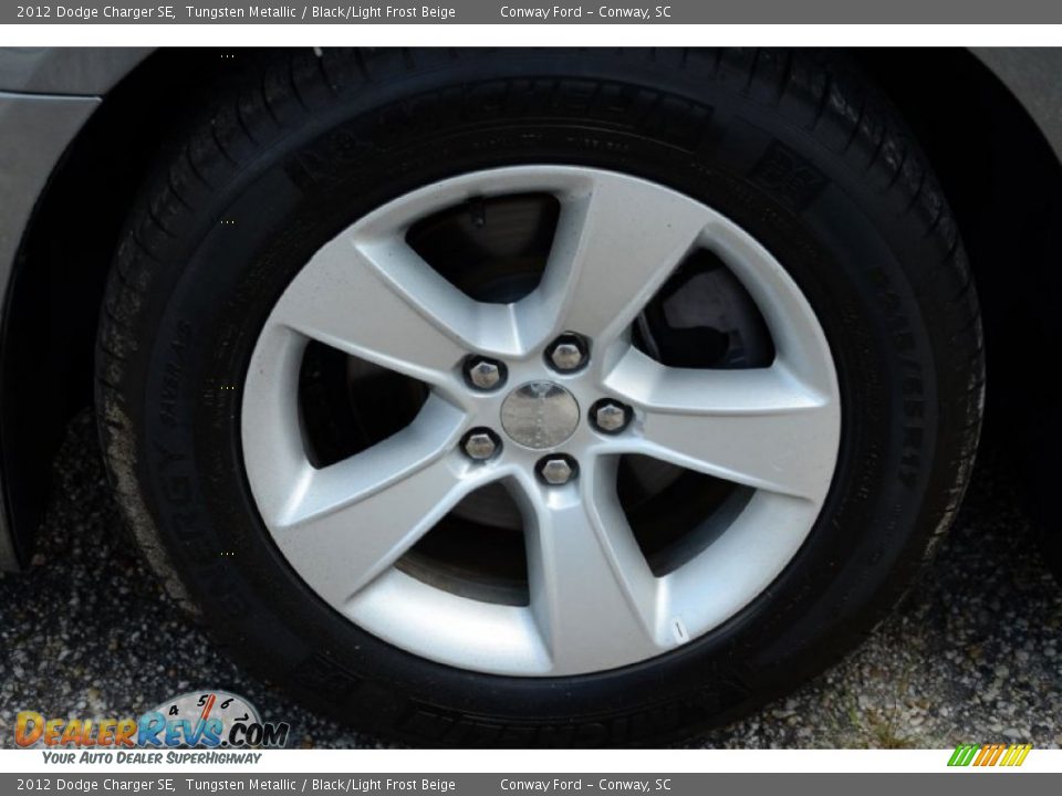 2012 Dodge Charger SE Tungsten Metallic / Black/Light Frost Beige Photo #7