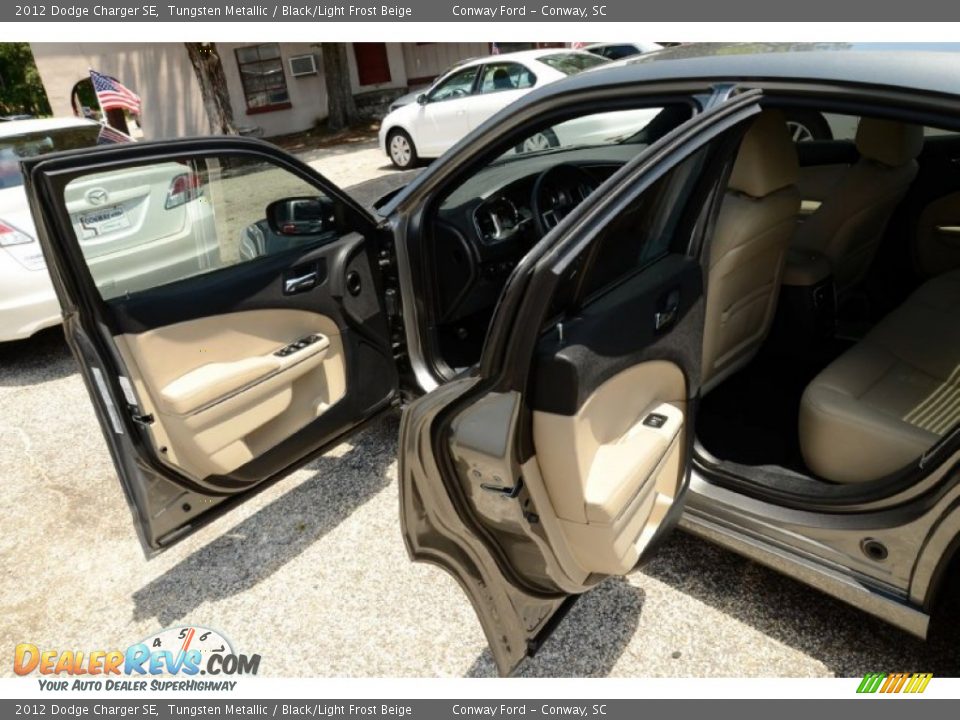 2012 Dodge Charger SE Tungsten Metallic / Black/Light Frost Beige Photo #8