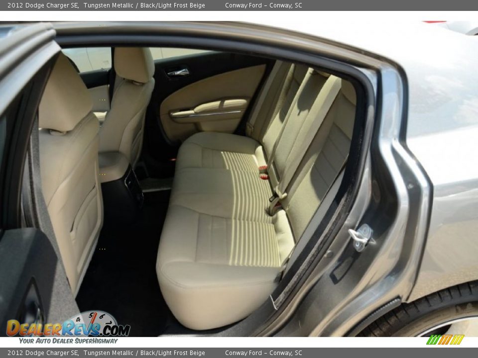 2012 Dodge Charger SE Tungsten Metallic / Black/Light Frost Beige Photo #9