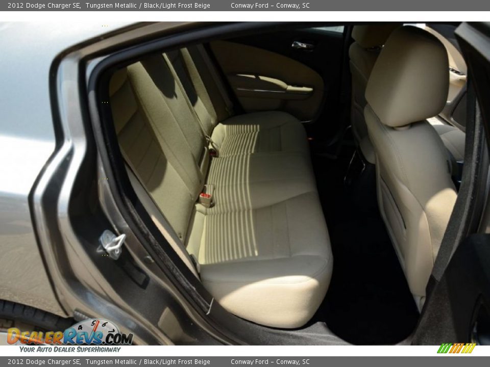 2012 Dodge Charger SE Tungsten Metallic / Black/Light Frost Beige Photo #13