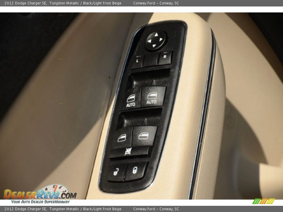 2012 Dodge Charger SE Tungsten Metallic / Black/Light Frost Beige Photo #16