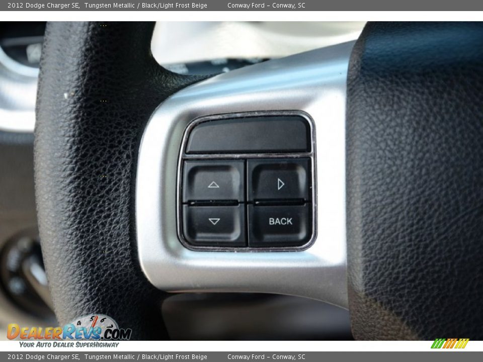 2012 Dodge Charger SE Tungsten Metallic / Black/Light Frost Beige Photo #21