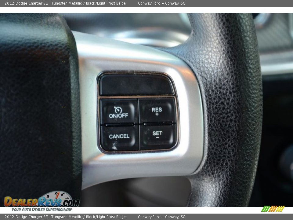 2012 Dodge Charger SE Tungsten Metallic / Black/Light Frost Beige Photo #22