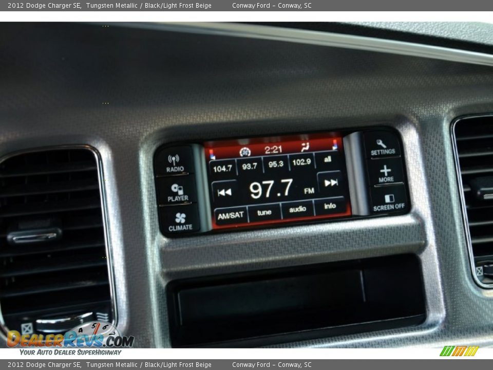 2012 Dodge Charger SE Tungsten Metallic / Black/Light Frost Beige Photo #23