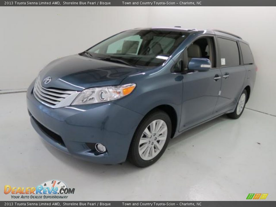 2013 Toyota Sienna Limited AWD Shoreline Blue Pearl / Bisque Photo #3