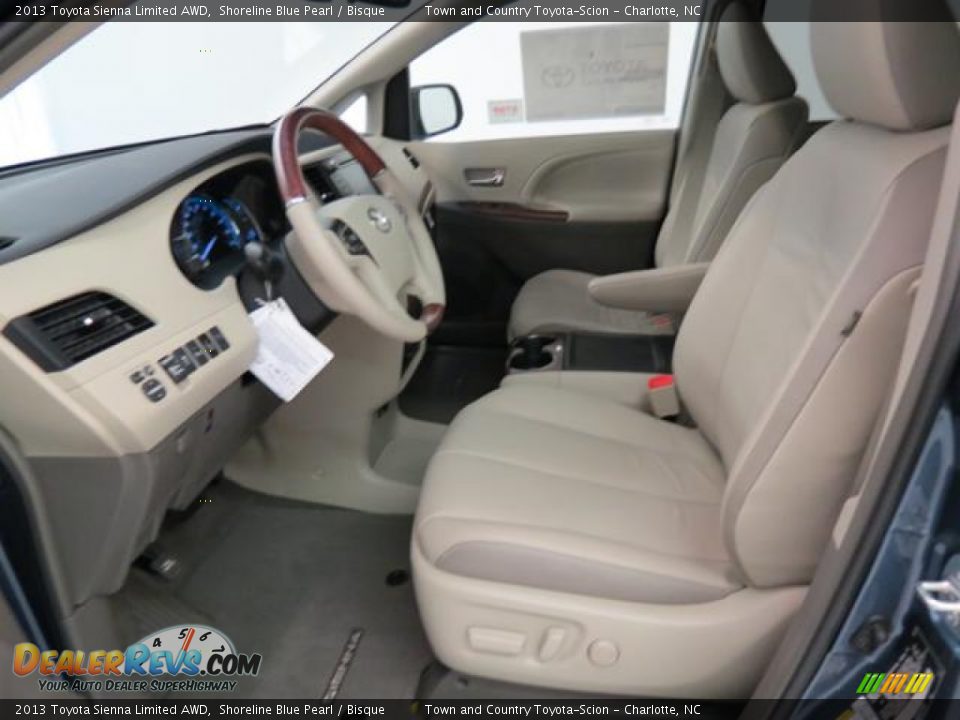 2013 Toyota Sienna Limited AWD Shoreline Blue Pearl / Bisque Photo #8