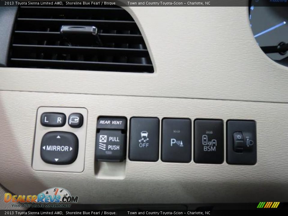 2013 Toyota Sienna Limited AWD Shoreline Blue Pearl / Bisque Photo #17