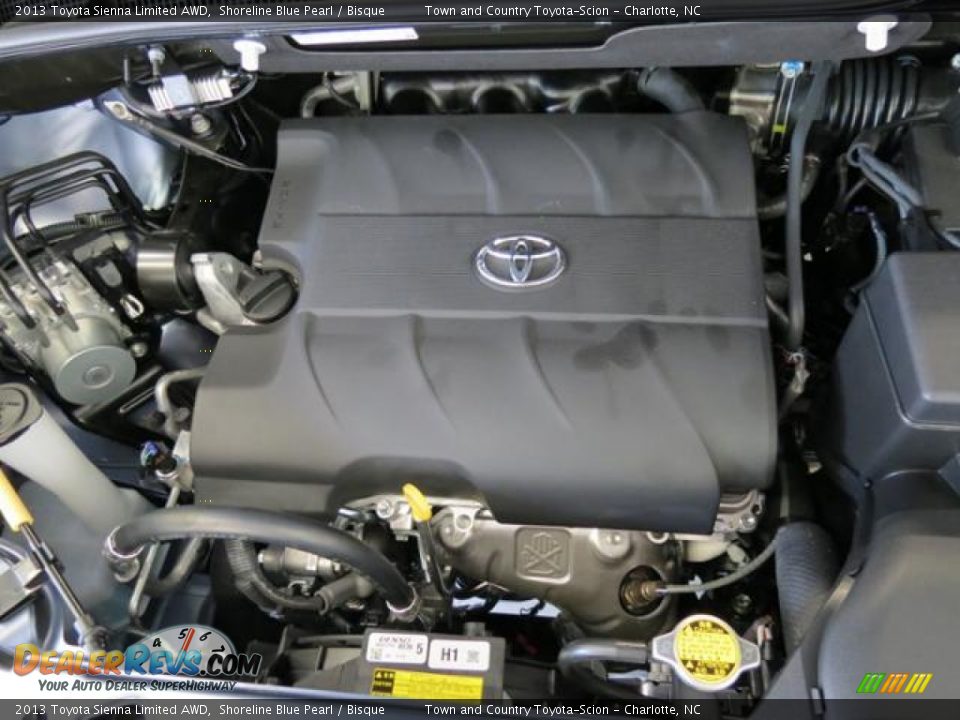 2013 Toyota Sienna Limited AWD Shoreline Blue Pearl / Bisque Photo #22