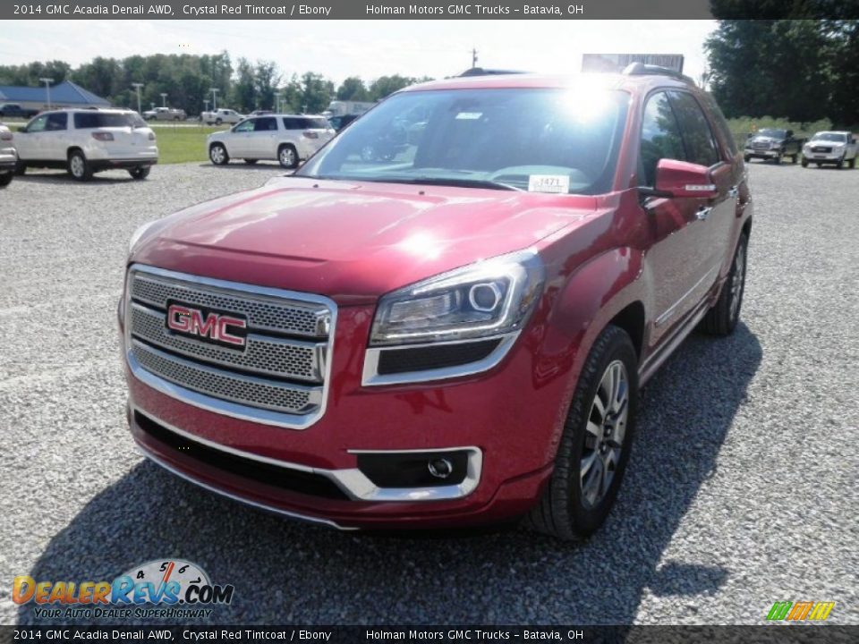 2014 GMC Acadia Denali AWD Crystal Red Tintcoat / Ebony Photo #3