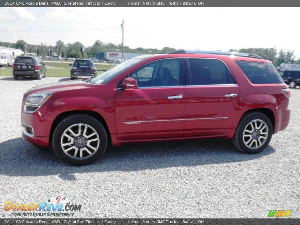 2014 GMC Acadia Denali AWD Crystal Red Tintcoat / Ebony Photo #4