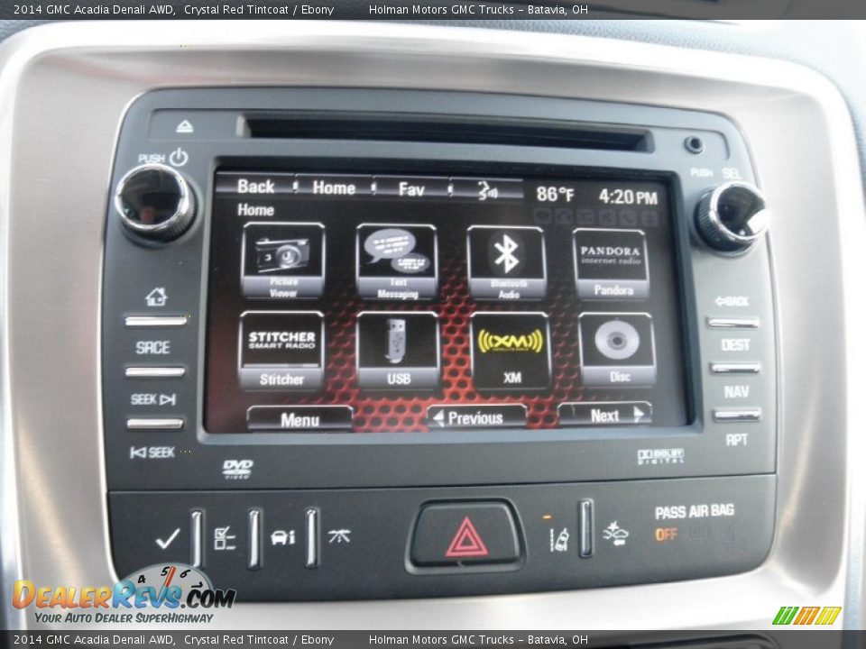 2014 GMC Acadia Denali AWD Crystal Red Tintcoat / Ebony Photo #9