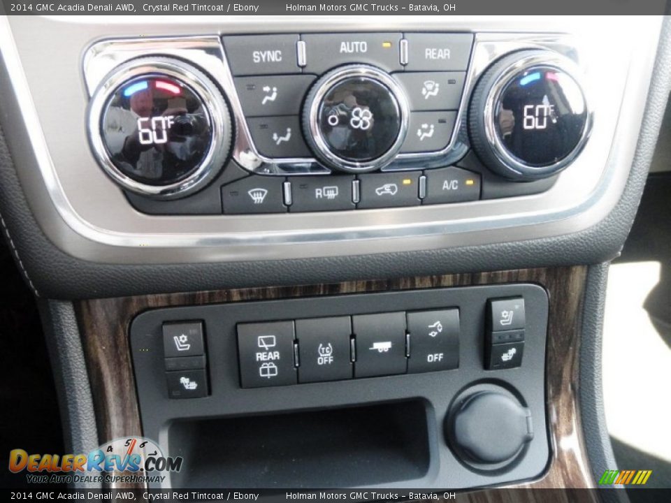 Controls of 2014 GMC Acadia Denali AWD Photo #13