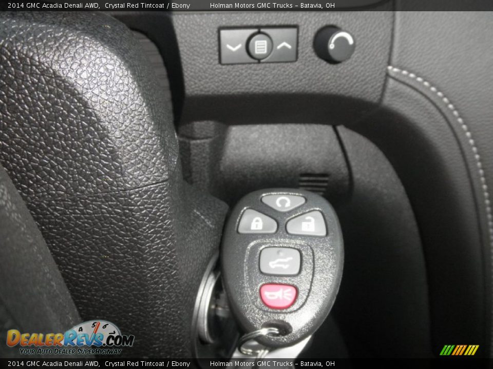 2014 GMC Acadia Denali AWD Crystal Red Tintcoat / Ebony Photo #16