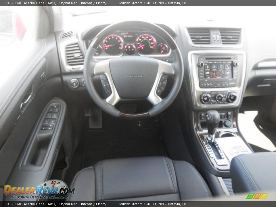 2014 GMC Acadia Denali AWD Crystal Red Tintcoat / Ebony Photo #24