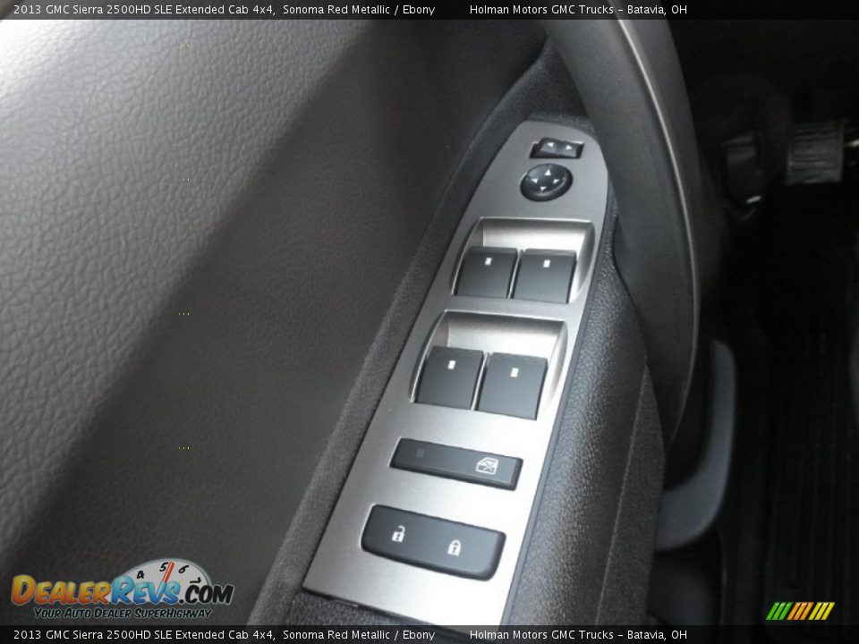 2013 GMC Sierra 2500HD SLE Extended Cab 4x4 Sonoma Red Metallic / Ebony Photo #16
