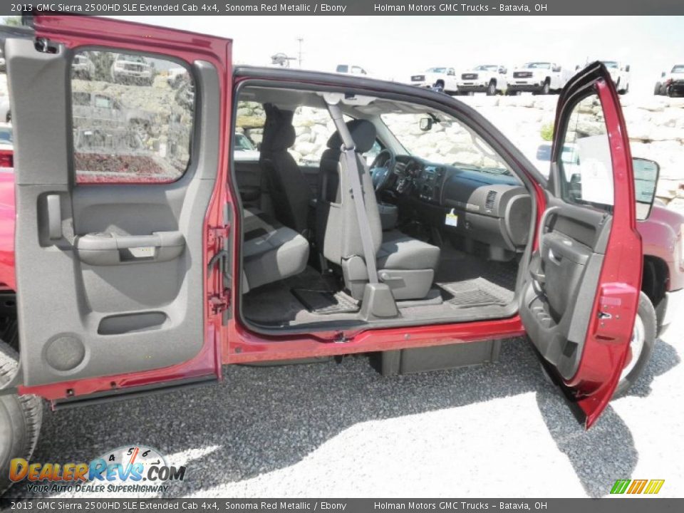 2013 GMC Sierra 2500HD SLE Extended Cab 4x4 Sonoma Red Metallic / Ebony Photo #23