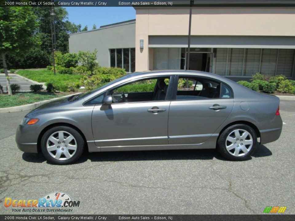 2008 Honda Civic LX Sedan Galaxy Gray Metallic / Gray Photo #1