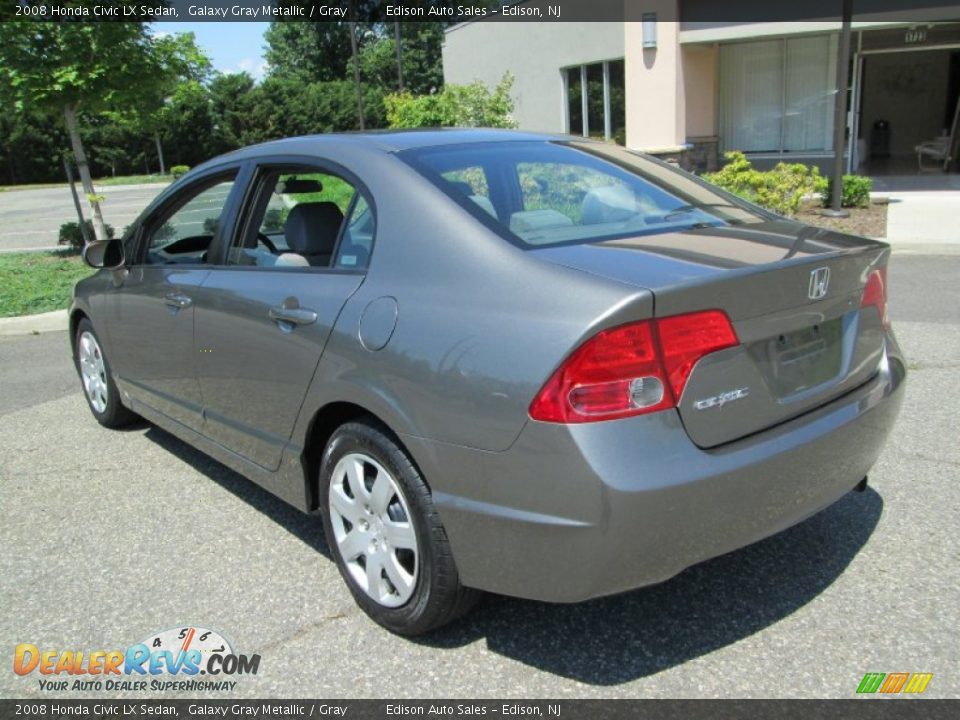 Galaxy Gray Metallic 2008 Honda Civic LX Sedan Photo #5