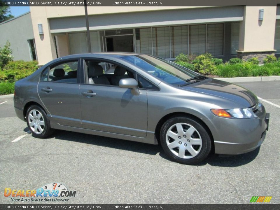 Galaxy Gray Metallic 2008 Honda Civic LX Sedan Photo #10