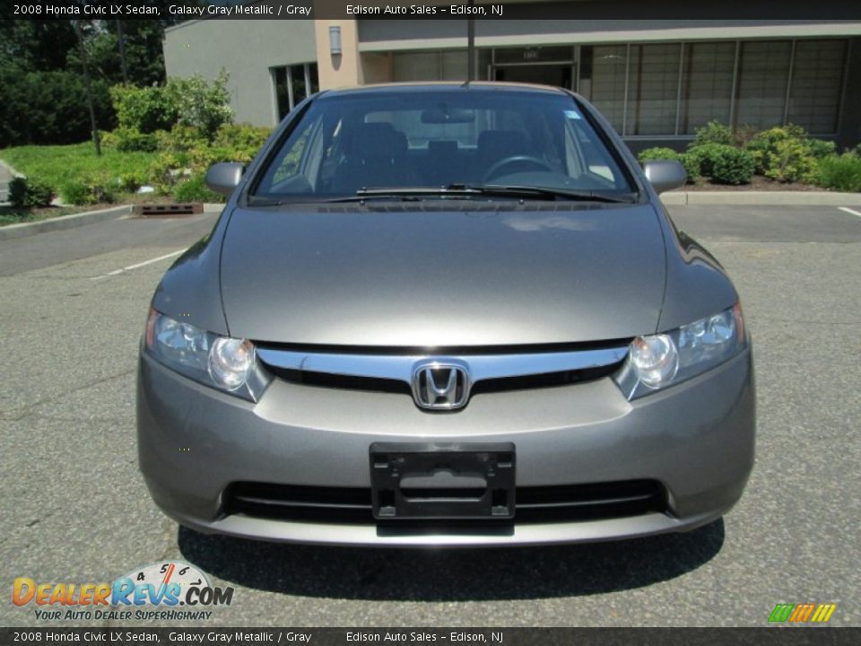 2008 Honda Civic LX Sedan Galaxy Gray Metallic / Gray Photo #12