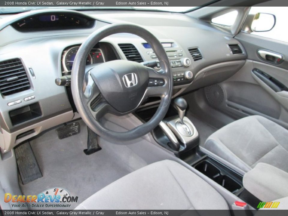 Gray Interior - 2008 Honda Civic LX Sedan Photo #15