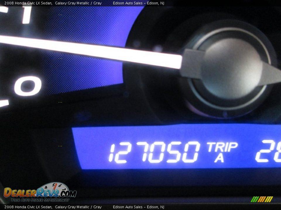 2008 Honda Civic LX Sedan Galaxy Gray Metallic / Gray Photo #22