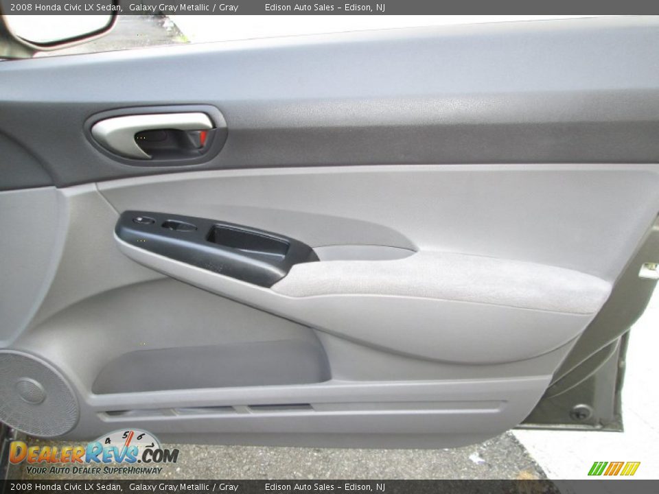 2008 Honda Civic LX Sedan Galaxy Gray Metallic / Gray Photo #26