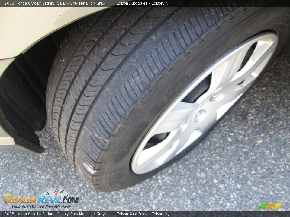 2008 Honda Civic LX Sedan Galaxy Gray Metallic / Gray Photo #28