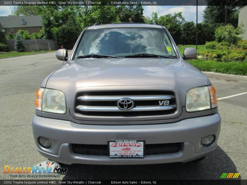 2002 Toyota Sequoia Limited 4WD Silver Sky Metallic / Charcoal Photo #12