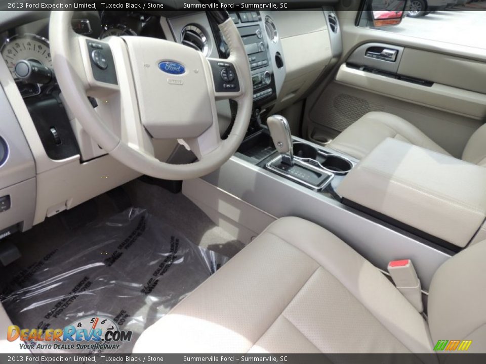 2013 Ford Expedition Limited Tuxedo Black / Stone Photo #3