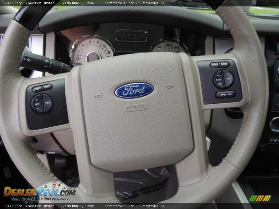 2013 Ford Expedition Limited Tuxedo Black / Stone Photo #26