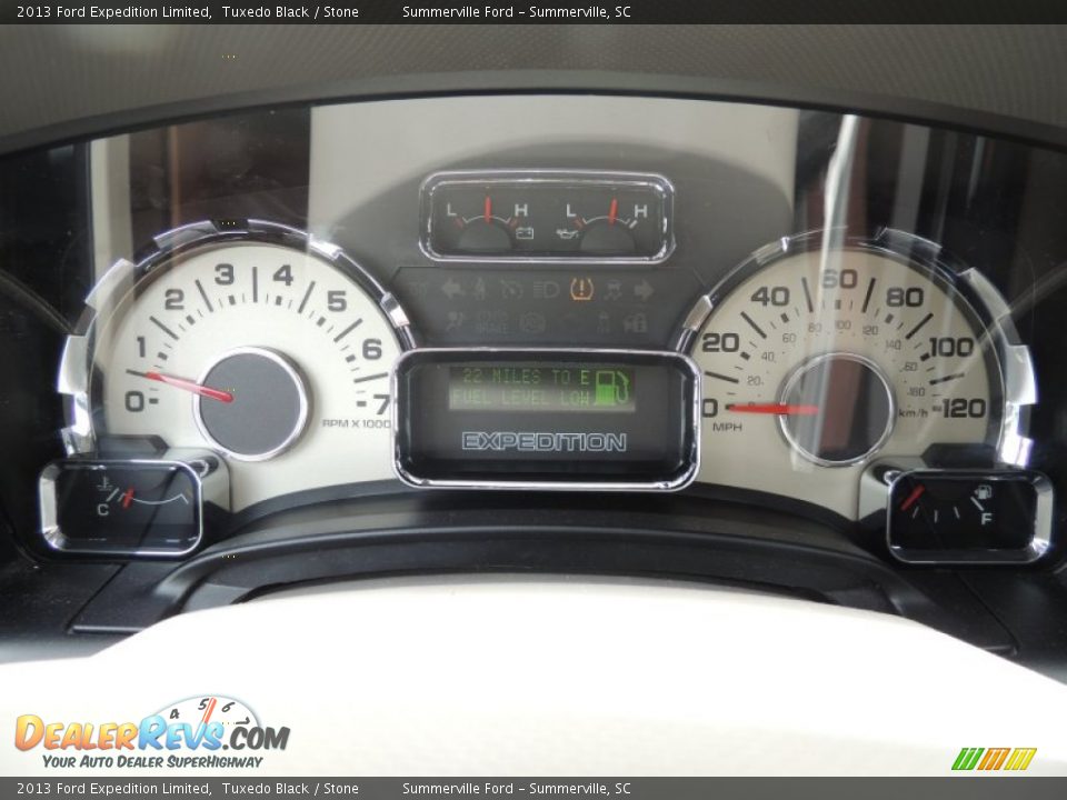 2013 Ford Expedition Limited Tuxedo Black / Stone Photo #28