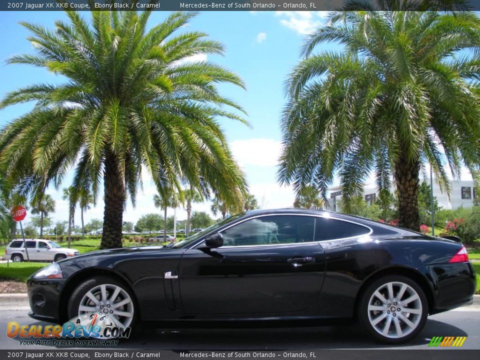 2007 Jaguar XK XK8 Coupe Ebony Black / Caramel Photo #1