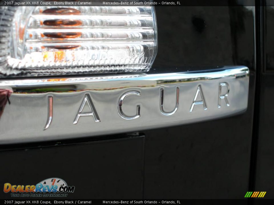 2007 Jaguar XK XK8 Coupe Ebony Black / Caramel Photo #10